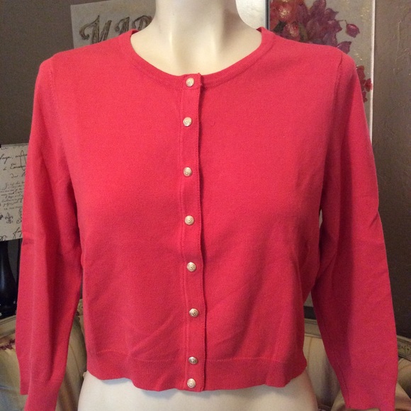 White House Black Market Sweaters - White House Black Market Pink Cardigan Sweater S